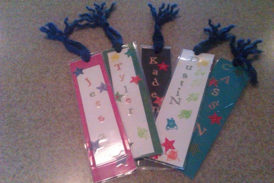Easy Valentine’s Project: Personalized Bookmarks