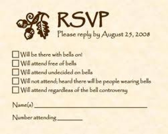 The importance of an RSVP