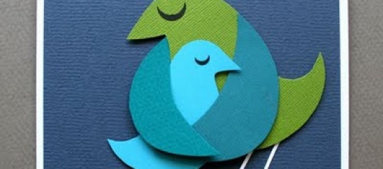 Make this adorbable bird card for Mom