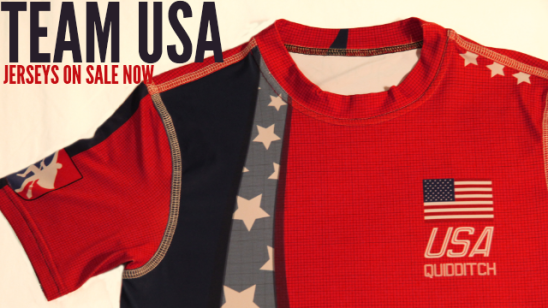 Team USA Qudditch Jerseys, just in time for the Summer Olympics