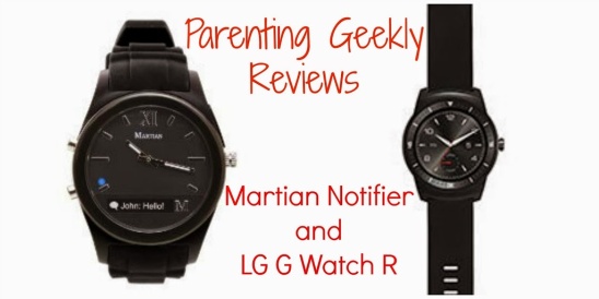 More Wearables!  G G Watch R and Martian Notifier